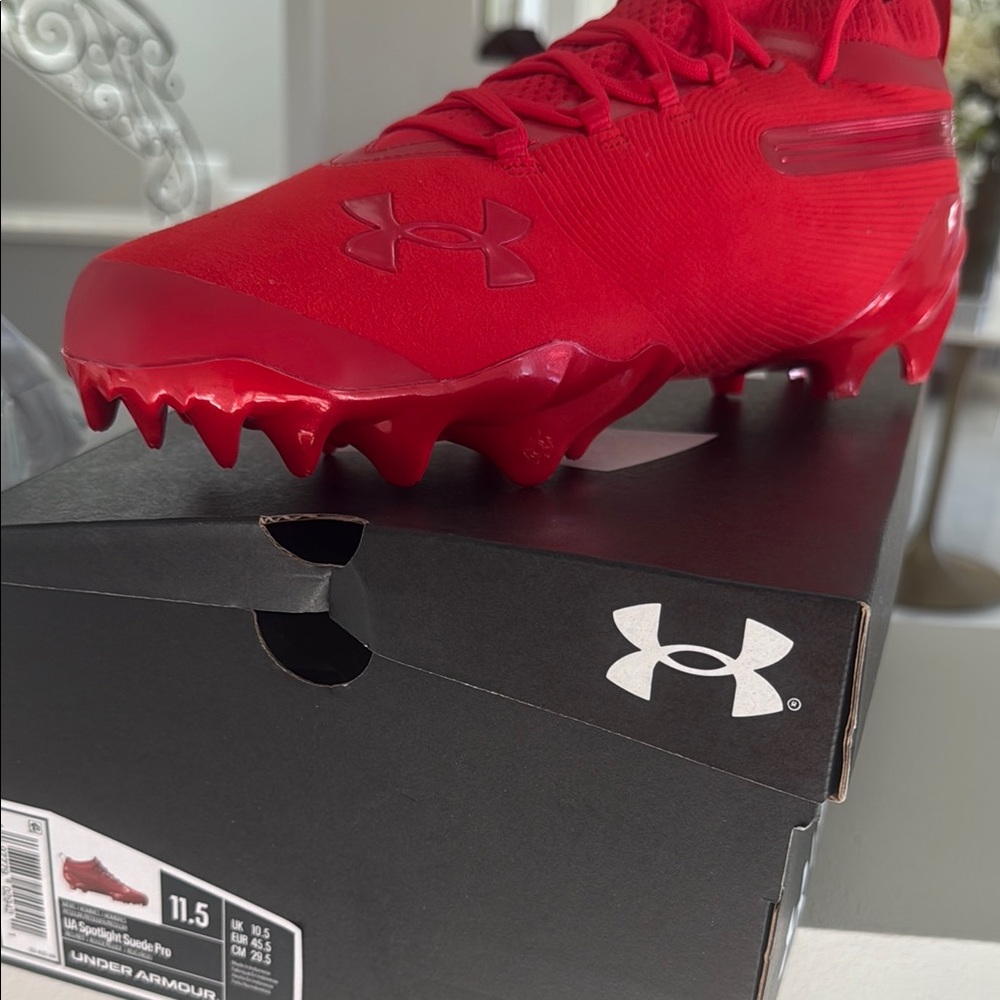 Under Armour Scarlet Athletic Cleats